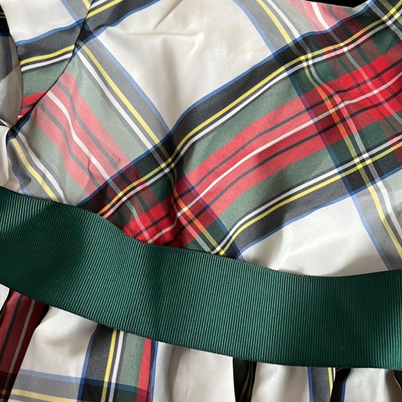 Ralph Lauren Taffeta Fit & Flare Dress & Bloomer Set - Baby In Polo Tartan - Picture 3 of 5